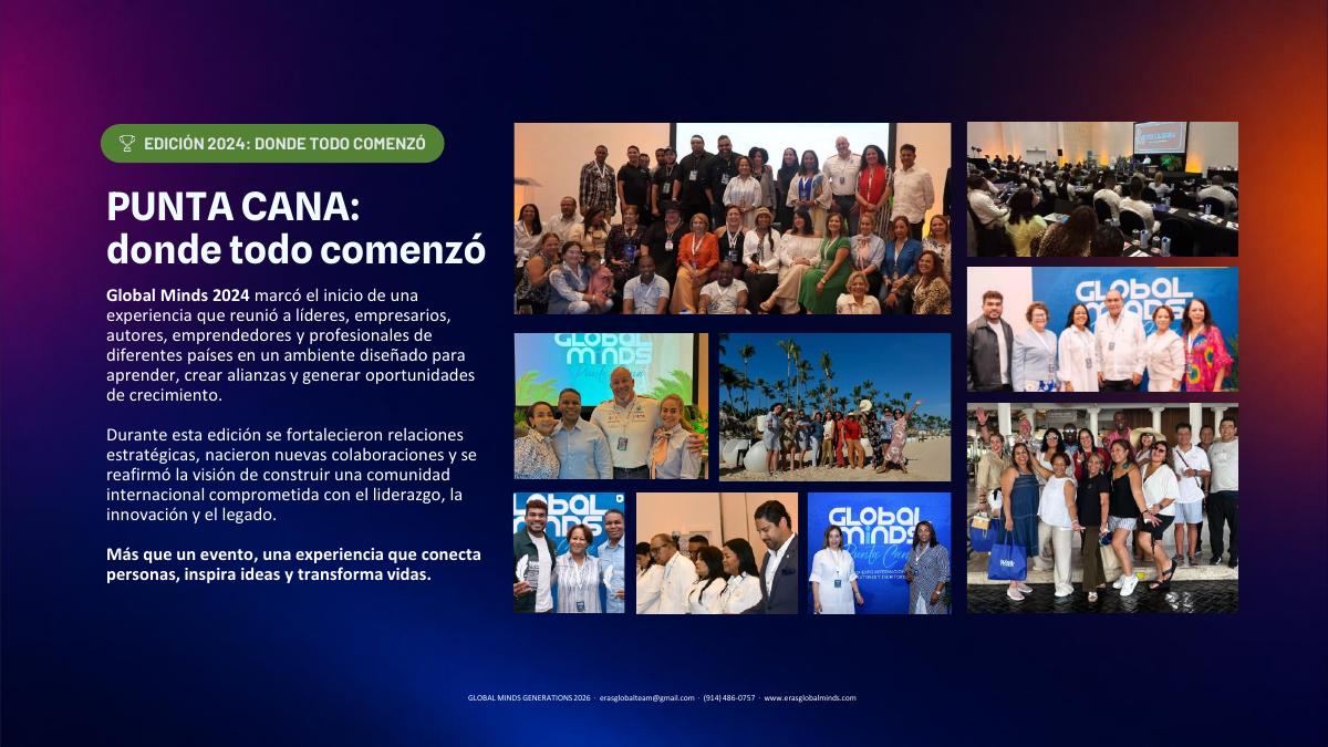 Fotografías originales de Global Minds Punta Cana 2024